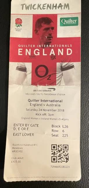 rugby tickets england v australia