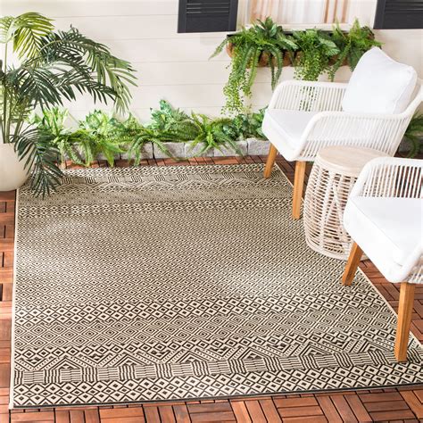 5'x8' Area Rug Patio Outdoor Indoor Porch Carpet Modern Tropical