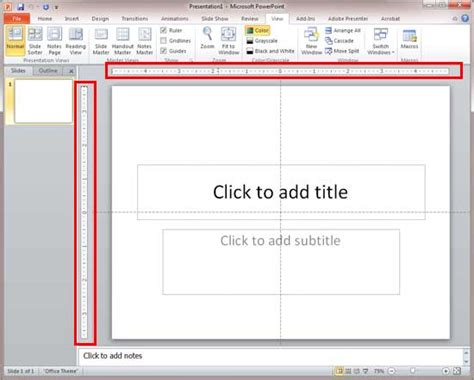 Ruler In Powerpoint 2010