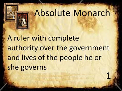Ruler With Absolute Authority