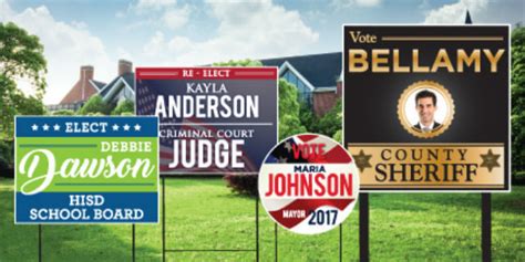 rules for campaign signs