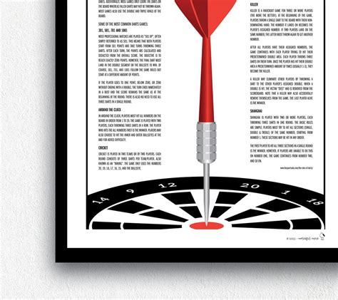 Rules For Darts Printable