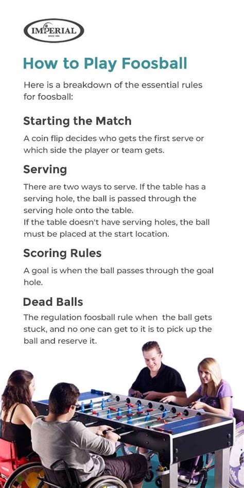Rules For Foosball