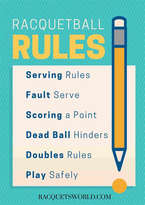 rules for playing racquetball