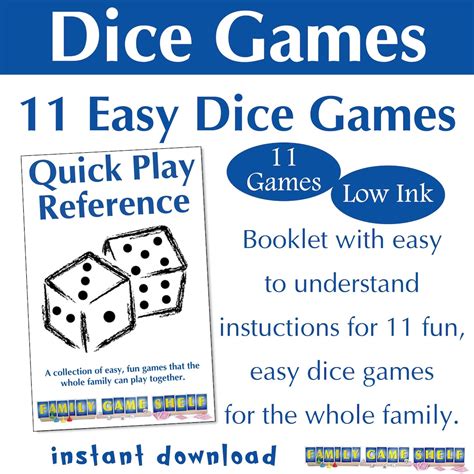 Rules Of Dice Games