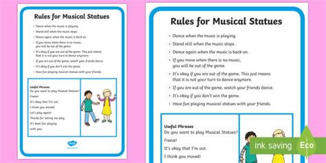 Rules Of Musical Statues