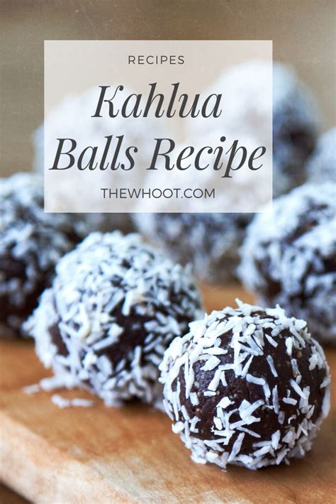 Rum Balls With Kahlua