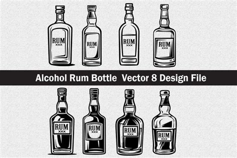 Rum Bottle Silhouette