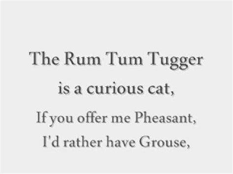 rum tum tugger lyrics