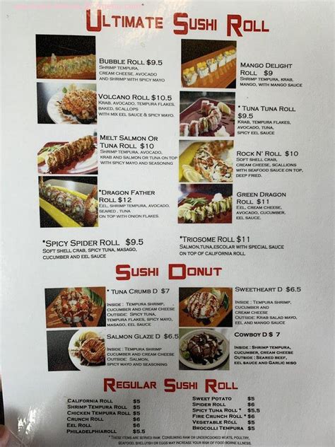 rumaku sushi menu