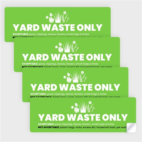 Rumpke Yard Waste Stickers