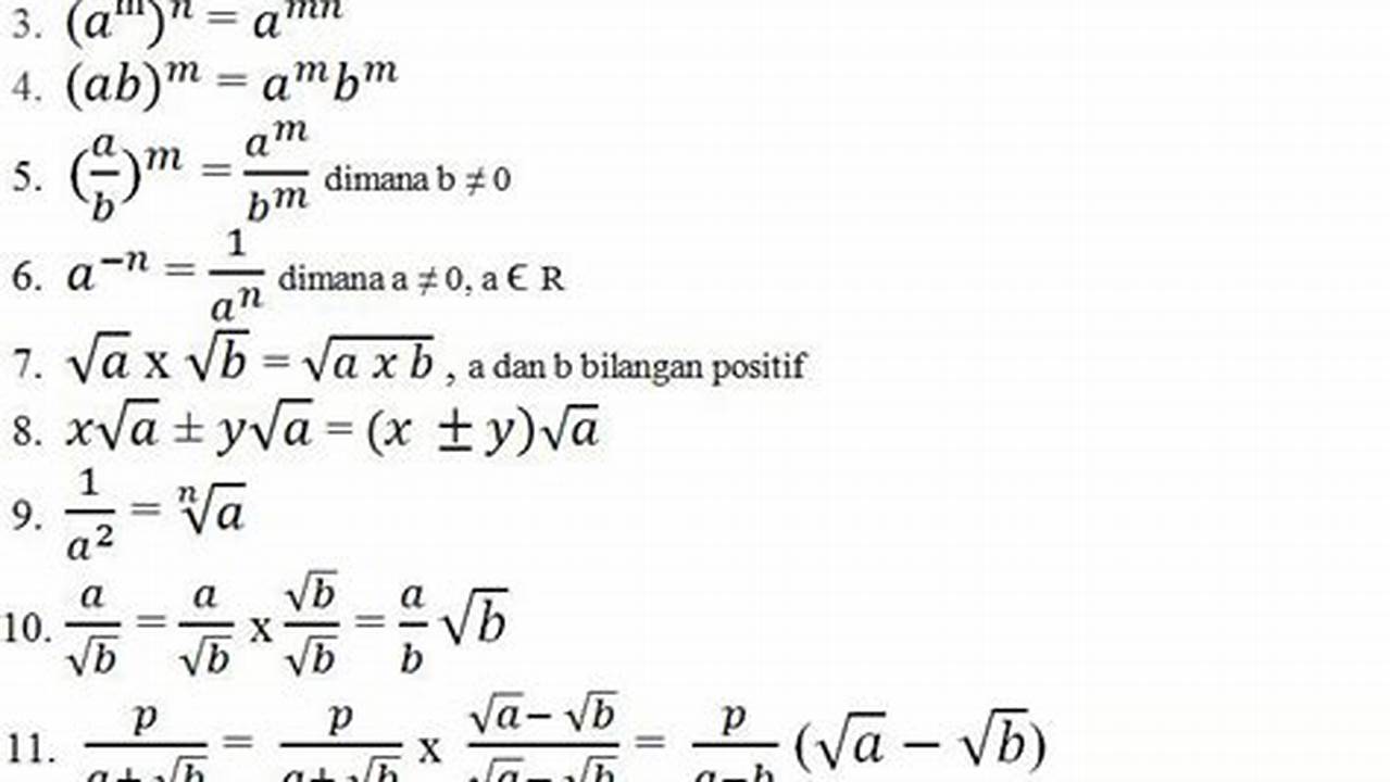Panduan Lengkap: Rumus Matematika Kelas 9 untuk Siswa SMP