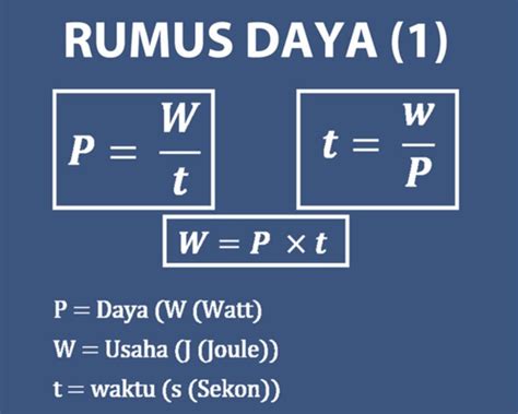 rumus daya