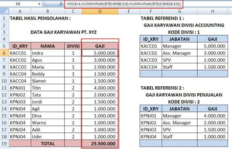 RUMUS EXCEL FUNGSI IF (MAJEMUK) DAN VLOOKUP YouTube