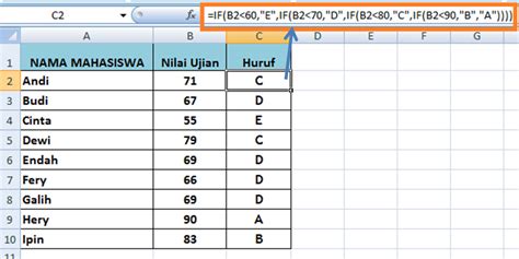 Rumus IF Bertingkat Excel YouTube