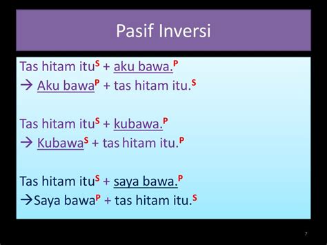 rumus kalimat pasif bahasa indonesia