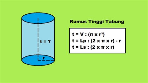 rumus tinggi tabung