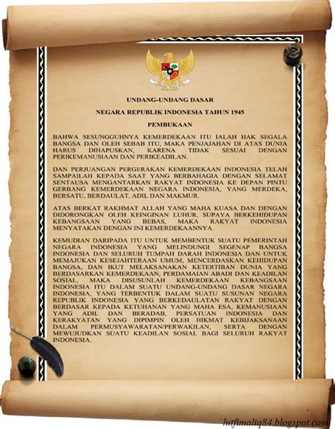 Understanding the Essence of Pancasila in the Opening of the 1945 Indonesian Constitution