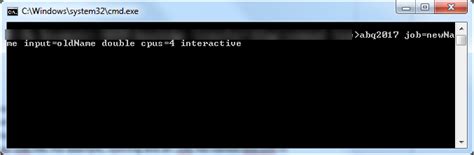 run abaqus from command line