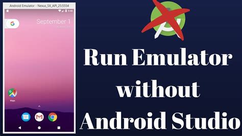 run android emulator without android studio windows