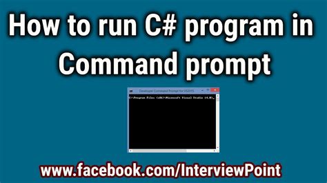 run c# from command line
