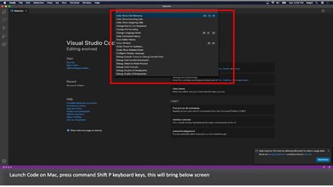 run command vs code mac