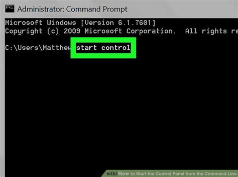 run control panel from command line