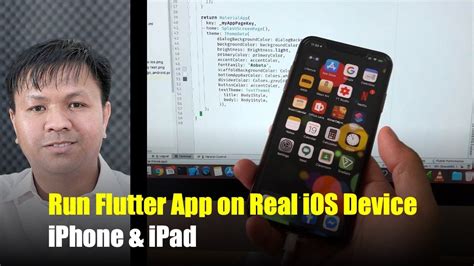 run flutter app on iphone device