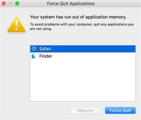 run out of memory