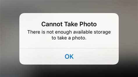 run out of storage