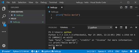 run python code from terminal windows
