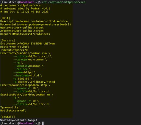 run systemd service in docker container