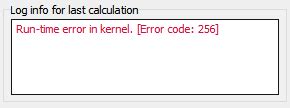 run time error in kernel error code 256 plaxis
