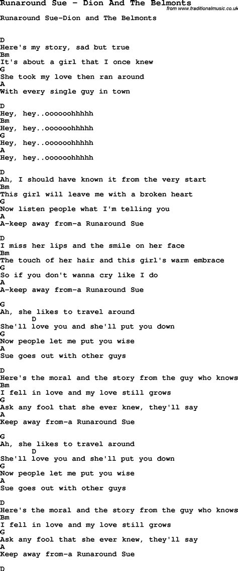 Runaround Sue Chords