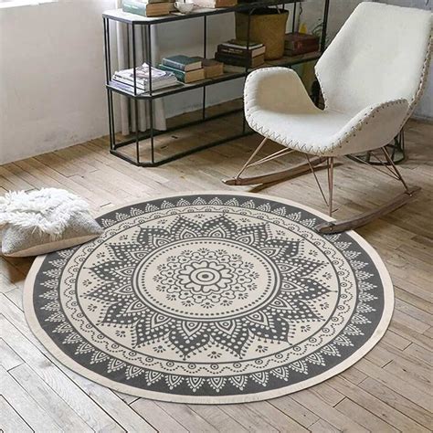 Amazon.de RugVista Teppich Greenville, Kurzflor, Ø 250 cm, Rund