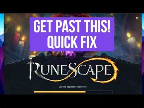runescape not loading application resources