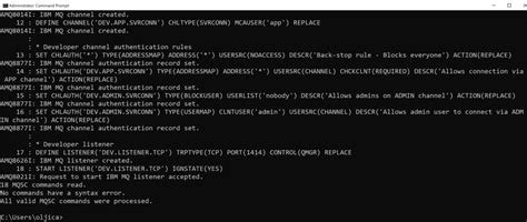 Runmqsc Display Queue Example