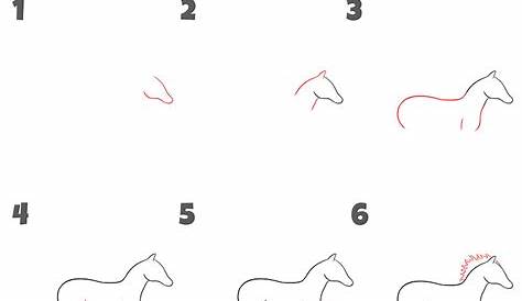 How to draw a running horse Step by step Drawing