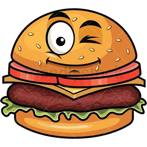 running emoji + burger emoji