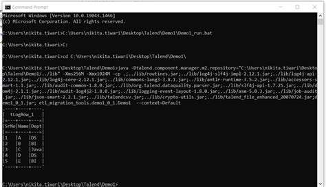 Running Talend Job Command Line