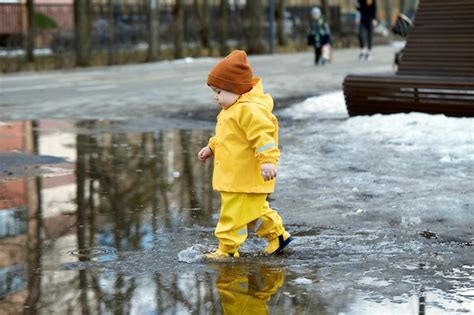 Running through puddles