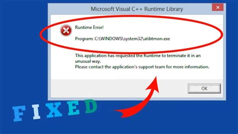 runtime error program c