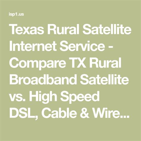 rural internet providers texas satellite