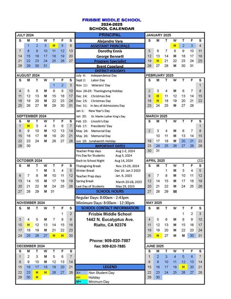 Rusd Calendar 2024