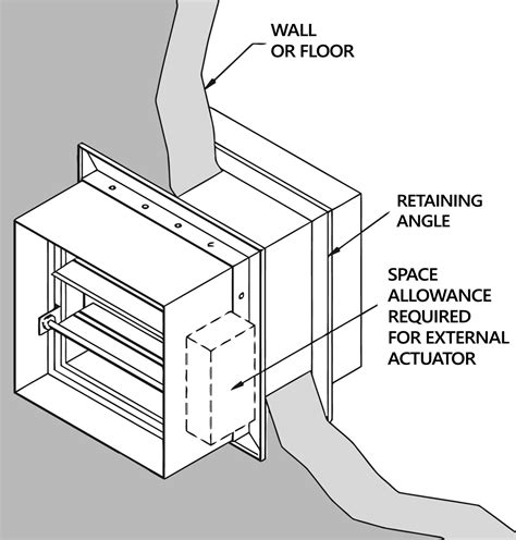 Ruskin Fire Damper Angle Installation
