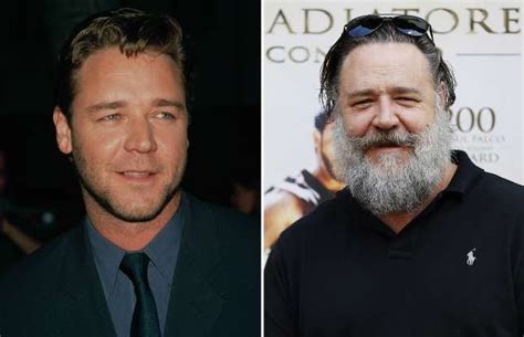 russell crowe then and now