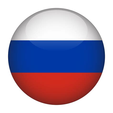 russia round flag png