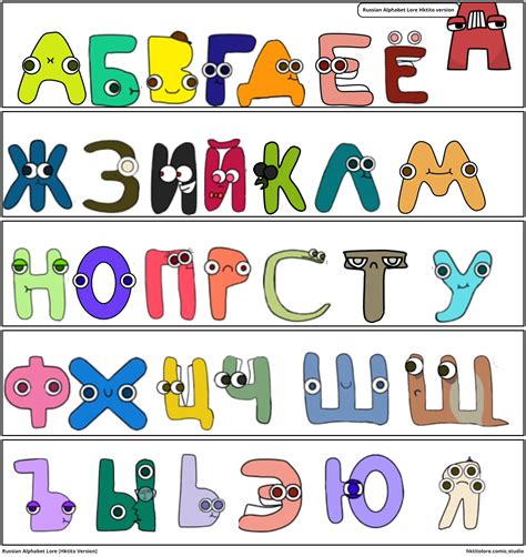 russian alphabet lore universe comic studio