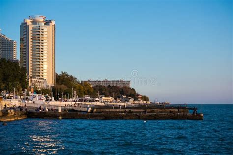 russian city and holiday resort on black sea