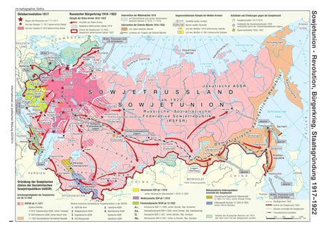 russian civil war map 1920